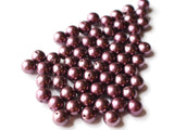 10mm Dark Purple Pearls Faux Pearl Plastic Beads Fake Pearls Round Pearls Vintage Beads Large Pearls Jewelry Making Beading Supplies