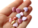 11mm Multi-Color Plastic Heart Beads Striped Love Heart Beads Jewelry Making Beading Supplies Mixed Beads Valentine's Day Beads Smileyboy