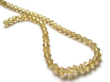 5mm Golden Yellow Beads Faceted Crystal Beads Faceted Bicone Beads Full Strand Beads Glass Beads 5mm Beads Beading Supplies Golden Beads