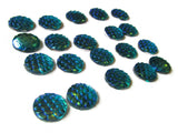 12mm Turquoise Green Scale Cabochons Mermaid Scale Cab Dragon Scale Cabochons Fish Cabs AB Cabochons Acrylic Cabochons Jewelry Supplies