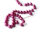 7mm Round Pink Pearls Vintage Plastic Bead Baroque Pearl Beads Faux Pearls Jewelry Making Beading Supplies Smileyboy