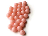 30 9mm Vintage Lucite Round Pink Beads Loose Beads