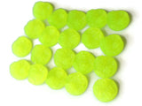 12mm Neon Yellow Round Resin Druzy Cabochons