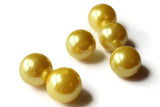 24mm Yellow Pearls Faux Pearls Imitation Pearls Plastic Pearl Beads Jewelry Making Beading Supplies Daffodil Yellow Loose Beads Smileyboy