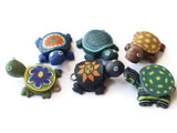 Mixed Turtles Assorted Shell Turtle Charms Tortoise Links Beads Jewelry Making Beading Supplies Polymer Clay Turtle Beads Smileyboy