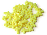 17mm Bright Yellow Cross Beads Plastic Crosses Christian Beads Jewelry Making Beading Supplies Loose Beads