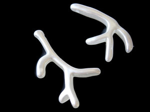 White Pearl Branch Beads Imitation Pearls Faux Pearls Plastic Pearl Beads Antler Beads Jewelry Making Beading Supplies Wedding Beads