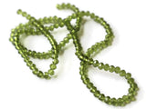 3mm x 4mm Green Crystal Beads Faceted Rondelle Beads Full Strand Abacus Beads Jewelry Making Beading Supplies Spacer Bead Small Beads