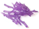 Purple Acrylic Branch Beads Frosted Clear Plastic Stick Beads Jewelry Making Beading Supplies Assorted Sizes Antlers Pendants Charms