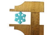 13mm Blue Snowflake Beads Flat Snowflakes Plastic Beads Jewelry Making Beading Supplies Loose Snow Beads Smileyboy
