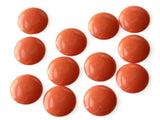 21mm Orange Round Cabochons Vintage Lucite Cabochons Vintage Plastic Cabs Jewelry Making Supplies Acrylic Flat Back Tiles Smileyboy