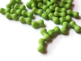 17mm Green Peanut Beads Bow Tie Beads Dog Bone Beads Acrylic Beads Plastic Beads Beading Supplies Jewelry Making