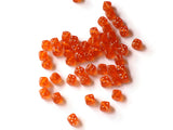 Orange Dice Beads 8mm Cube Beads Plastic 6 sided Dice Beads Quantity 50 Loose Beads Acrylic Cube Beads Plastic Dice Beads
