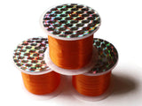 Orange Elastic Cord 0.8mm Elastic Thread 10 Meters per roll of Beading Elastic Wire Beading Cord 10 M Thread Stretchy Cord
