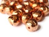 14mm Copper Nugget Beads Vintage New Old Stock Beads Copper Plated Acrylic Beads Red Copper Loose Beads Jewelry Making Beading Supplies