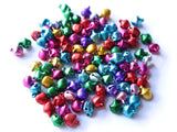 Small Jingle Bells Mixed Color bells Jewel Tone Bell Charms Aluminum Bells 9x8x7mm Assorted Color Bell Beads