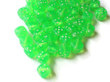 Green Dice Beads 8mm Cube Beads Plastic Dice Beads 6 sided Dice Beads Quantity 50 Acrylic Cube Beads
