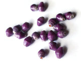 10mm Purple Beads Ugandan Paper Beads Fair Trade Beads Small Paper Beads Recycled Beads Upcycled Beads Sealed Paper Bead Smileyboy
