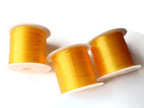 Golden Yellow Elastic Cord 0.8mm Elastic Thread 10 Meters per roll of Beading Elastic Wire Beading Cord Thread Stretchy Cord