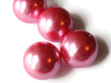 26mm Pink Pearls Faux Pearls Imitation Pearls Plastic Pearl Beads Jewelry Making Beading Supplies Big Pearls Large Loose Beads Smileyboy