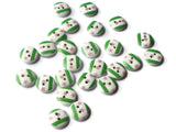 13mm White Round Buttons 2 Hole Loose Wooden Buttons Green and Pink Sewing Supplies Jewelry Making Scrapbooking and Beading Supplies