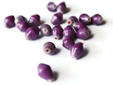 10mm Purple Beads Ugandan Paper Beads Fair Trade Beads Small Paper Beads Recycled Beads Upcycled Beads Sealed Paper Bead Smileyboy