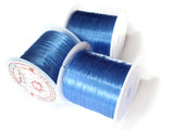 Dark Sky Blue Elastic Cord 0.8mm Elastic Thread 10 Meters per roll of Beading Elastic Wire Beading Cord Thread Stretchy Cord