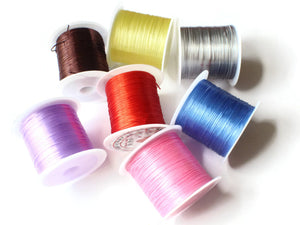 Mixed Elastic Cord 0.8mm Elastic Thread 10 Meters per roll of Beading Elastic Wire Beading Cord Thread Stretchy Cord