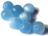 12mm 1/2 Inch Sky Blue Ball Buttons Moonglow Lucite Round Buttons Vintage Lucite Button Jewelry Making Beading Supplies Sewing Supplies
