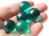 16mm 5/8 Inch Green Ball Buttons Clear Lucite Round Buttons Vintage Lucite Buttons Jewelry Making Beading Supplies Sewing Supplies