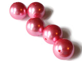 26mm Pink Pearls Faux Pearls Imitation Pearls Plastic Pearl Beads Jewelry Making Beading Supplies Big Pearls Large Loose Beads Smileyboy
