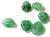  25mm Sea Green Beads Plastic Beads Flat Teardrop Beads Flat Oval Beads Green Acrylic Beads Jewelry Making Chunky Beads Plastic Beads