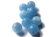 12mm 1/2 Inch Sky Blue Ball Buttons Moonglow Lucite Round Buttons Vintage Lucite Button Jewelry Making Beading Supplies Sewing Supplies
