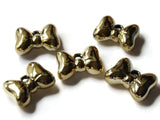 29mm Gold Bow Beads Acrylic Charms Bow Charms Bow Pendants Large Charms Metal Look Charms Jewelry Making Beading Supplies Loose Beads Smileyboy