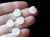 Ivory White Faux Druzy Cabochons 12mm Resin Cabochons Round Cabochons Jewelry Making Beading Scrapbooking Supplies Decoden Smileyboy