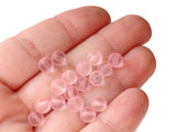 6mm Round Pink Beads Vintage Lucite Beads Frosted Lucite Beads Ball Beads Round Beads New Old Stock Bead Jewelry Making Beading Supplies