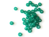 8mm Large Hole Beads Green Moon Glow Beads Rondelle Beads Vintage Moonglow Lucite Beads European Beads Jewelry Making Beading Supplies
