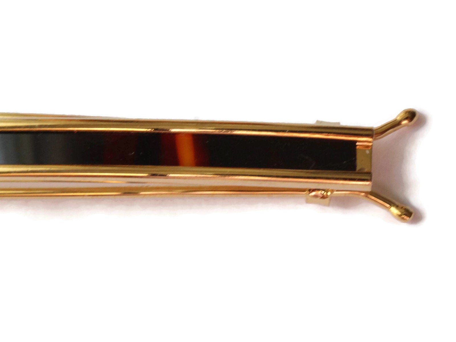 Vintage Chevron Mother-of-Pearl & Tortoiseshell Horn Hair Barrette 2024 June 22 Brian Lebel main image 4