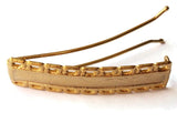 Vintage Gold Barrette with Scallops and Swirls Barrette Hair Decor Fashion Accessory from the 1950s or 1960s Golden Hair Clip
