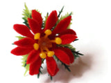 Vintage Christmas Decor, Flower Decoration, Holiday Craft Assortment 1 to 2 inches Bits and Baubles Findings Smileyboy
