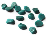 12mm x 9mm Turquoise Chip Beads Vintage Lucite Beads New Old Stock Beads Blue Chip Beads Jewelry Making Beading Supplies