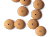 17mm x 6mm Beige Vintage Plastic Beads Saucer Beads Flat Round Beads Jewelry Making Beading Supplies Smileyboy Loose Matte Plastic Beads