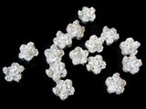 12mm Flower Druzy Cabochons Resin Cabochons Silver Druzy Cabs Faux Druzy Cabochons Jewelry Making Flower Cabochons