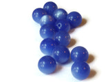 12mm Round Blue Beads Vintage Moonglow Lucite Beads New Old Stock Jewelry Making Beading Supplies Loose Beads Ball Beads Bubblegum Beads