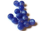 12mm Round Blue Beads Vintage Moonglow Lucite Beads New Old Stock Jewelry Making Beading Supplies Loose Beads Ball Beads Bubblegum Beads