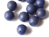 20mm Blue Beads Round Beads Vintage Plastic Beads New Old Stock Beads Ball Beads Loose Beads Blue Beads Large Plastic Beads
