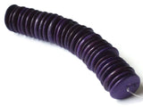20mm Dark Purple Wood Beads Vintage Flat Saucer Disc Beads Wooden Purple Beads Jewelry Making Beading Supplies Smileyboy