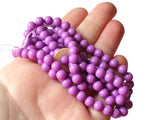6mm Round Beads Vintage Beads Purple Plastic Beads 31 Inch Full Strand Loose Beads Jewelry Making Beading Supplies Acrylic Beads