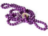 6mm Round Beads Vintage Beads Purple Plastic Beads 31 Inch Full Strand Loose Beads Jewelry Making Beading Supplies Acrylic Beads