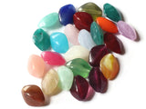 24 17mm Mixed Color Stone Look Acrylic Diamond Beads Faux Gemstone Plastic Beads Jewelry Making Beading Supplies Loose Oval Beads Smileyboy